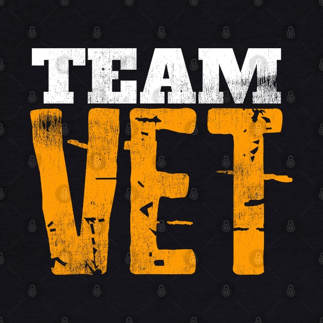 V.E.T. Shirt TEAM VET T-Shirt Distressed by Swagazon